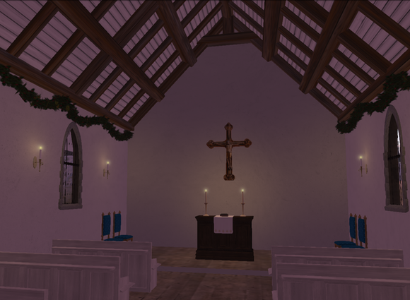 Norderhov chapel inside after renovation